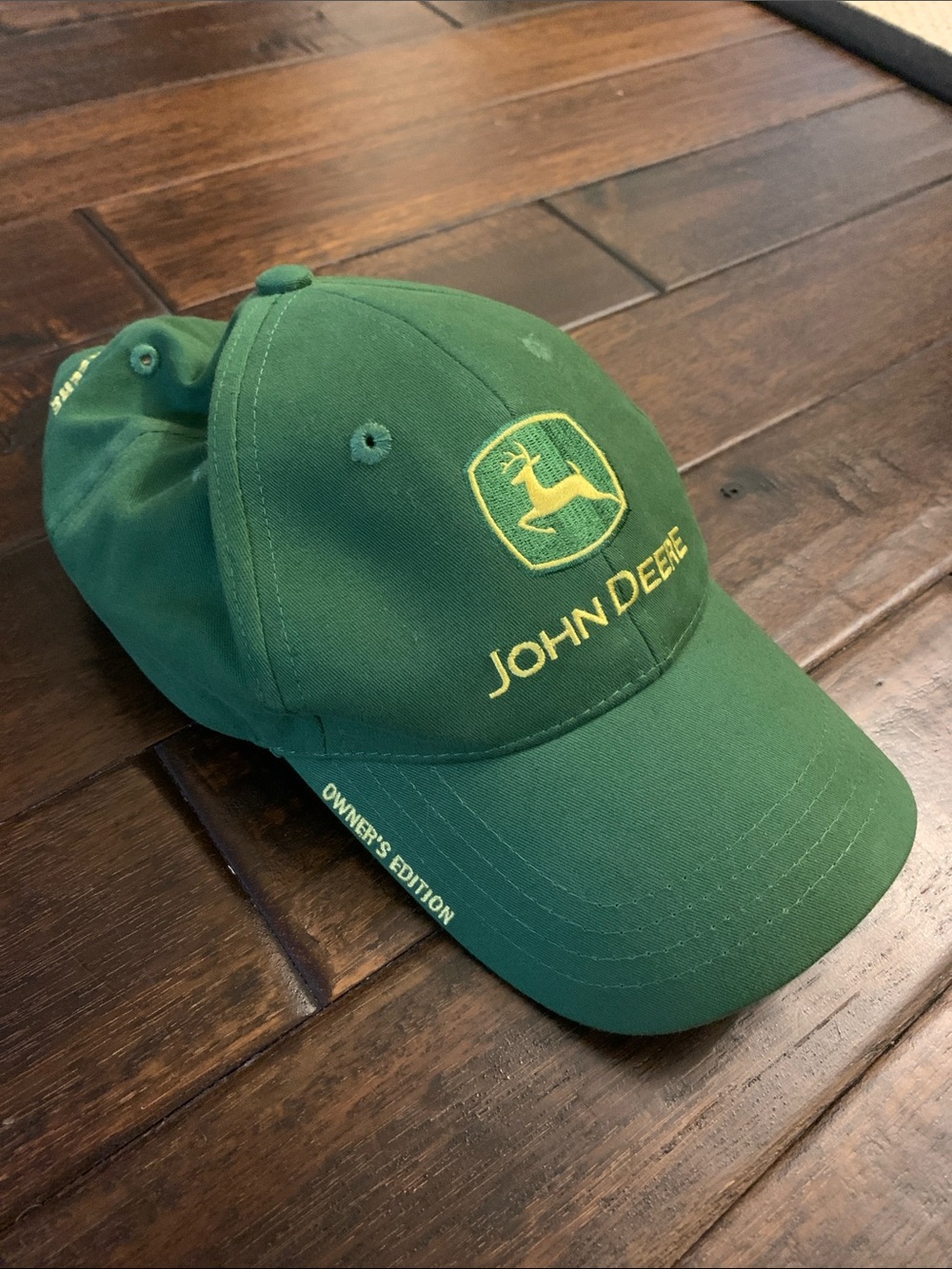John Deere Green Cap with Yellow Logo and Text Owner’s Edition Like New!